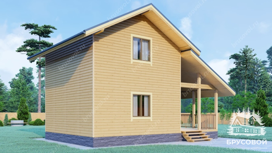 Четвертый вид проект БРУСОВОЙ №-10