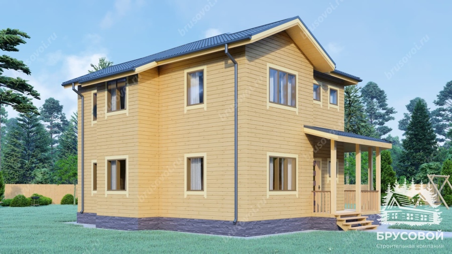 Четвертый вид проект БРУСОВОЙ №-100