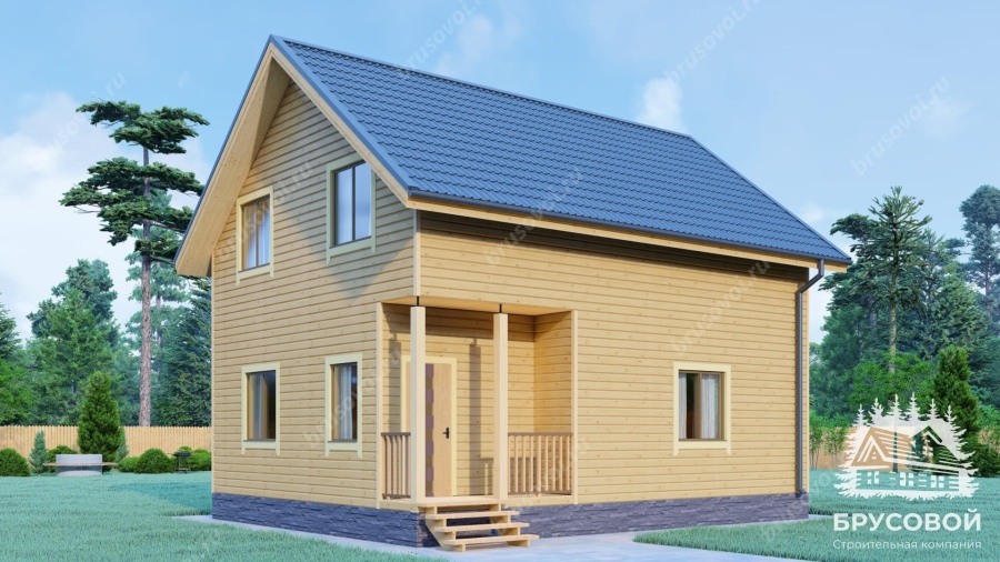 Главный вид проект БРУСОВОЙ №-102