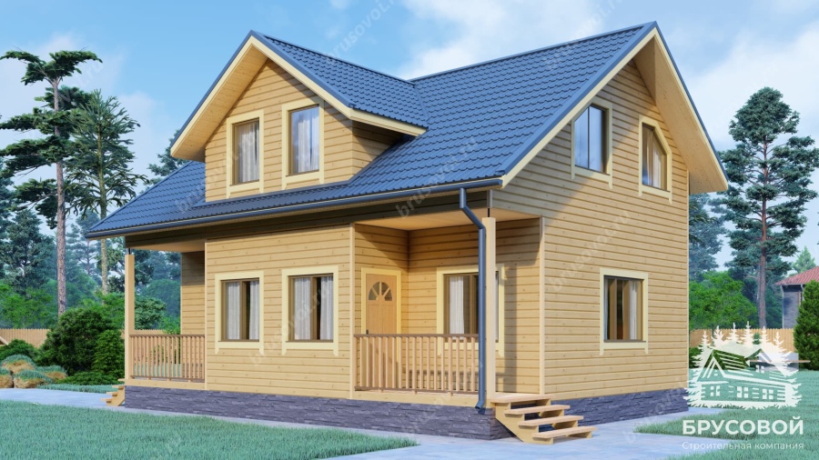 Главный вид проект БРУСОВОЙ №-104
