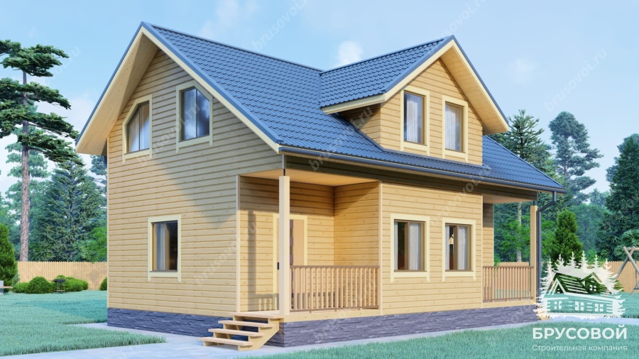 Четвертый вид проект БРУСОВОЙ №-104