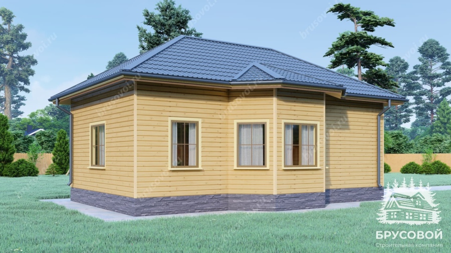 Четвертый вид проект БРУСОВОЙ №-105