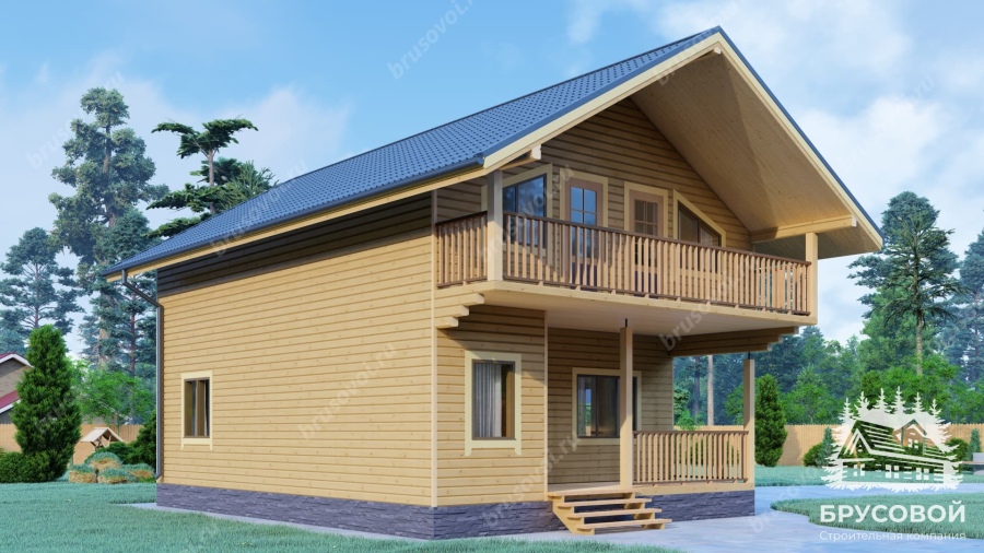 Главный вид проект БРУСОВОЙ №-106