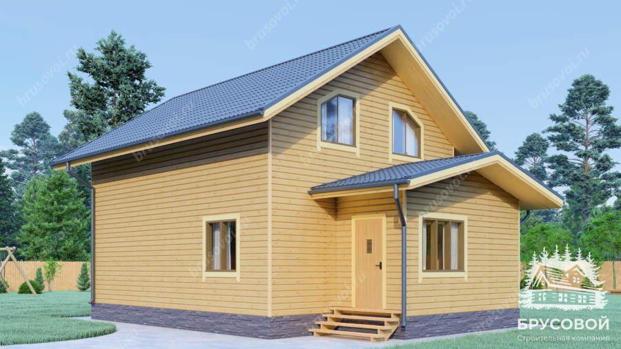 Главный вид проект БРУСОВОЙ №-107