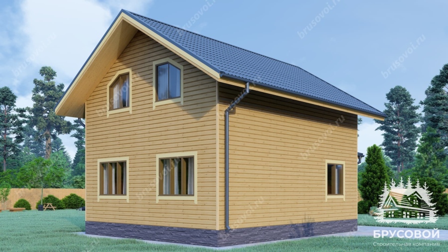 Четвертый вид проект БРУСОВОЙ №-107