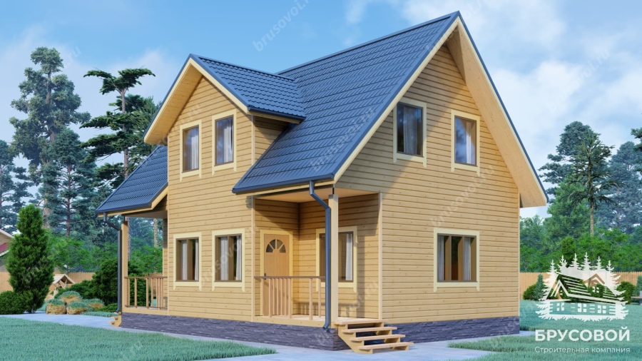 Главный вид проект БРУСОВОЙ №-108