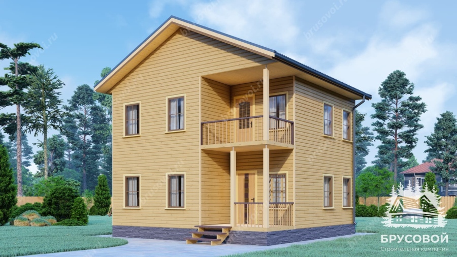 Главный вид проект БРУСОВОЙ №-109