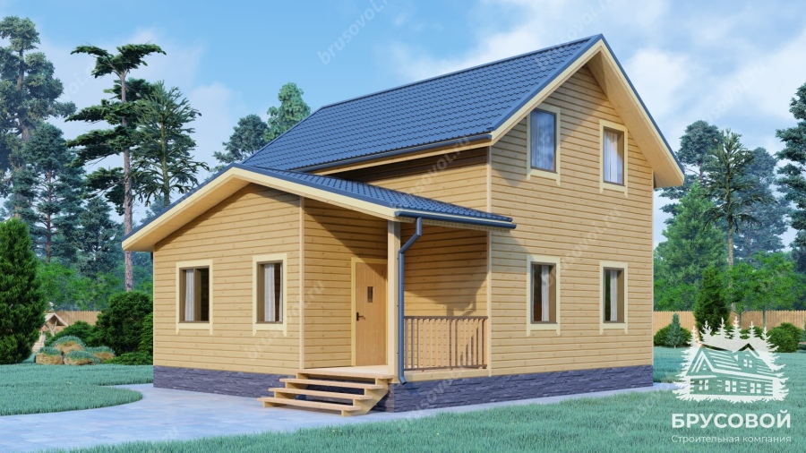 Главный вид проект БРУСОВОЙ №-110