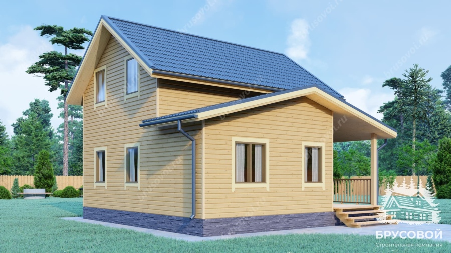 Четвертый вид проект БРУСОВОЙ №-110