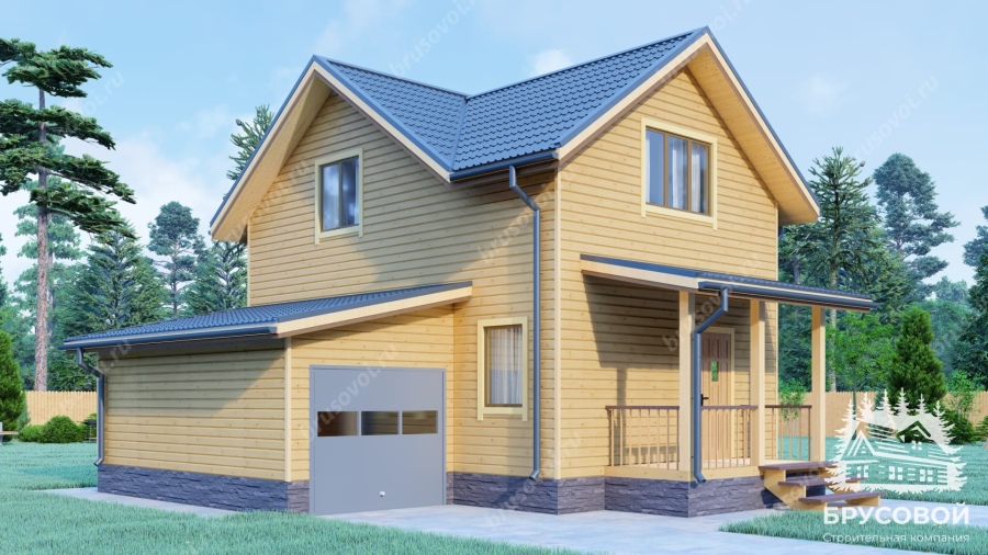 Главный вид проект БРУСОВОЙ №-111