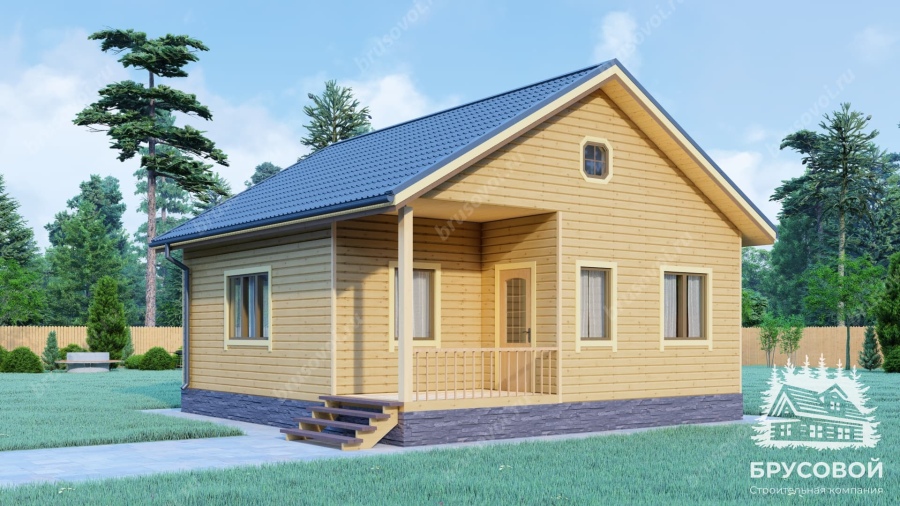 Главный вид проект БРУСОВОЙ №-112