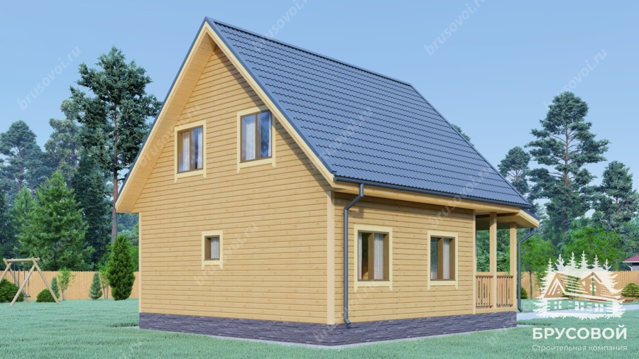 Четвертый вид проект БРУСОВОЙ №-122