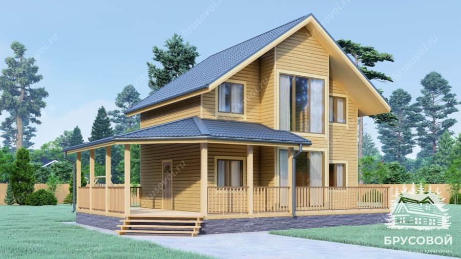 Главный вид проект БРУСОВОЙ №-123