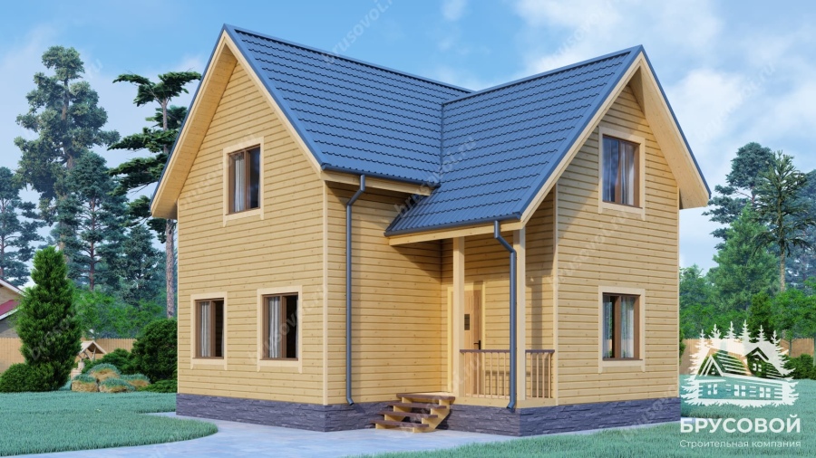 Главный вид проект БРУСОВОЙ №-124