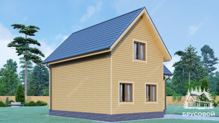 Четвертый вид проект БРУСОВОЙ №-124