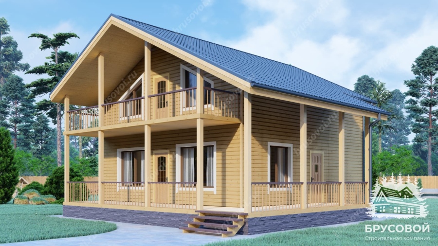 Главный вид проект БРУСОВОЙ №-125