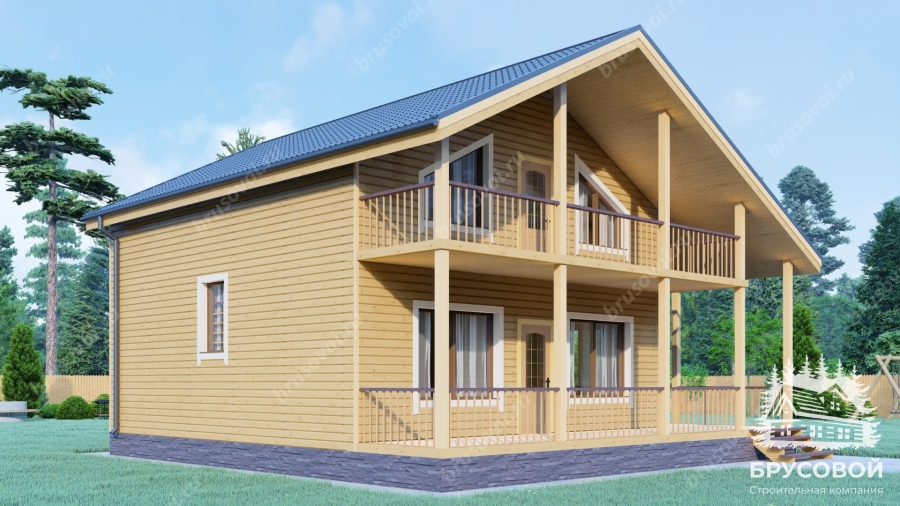 Четвертый вид проект БРУСОВОЙ №-125