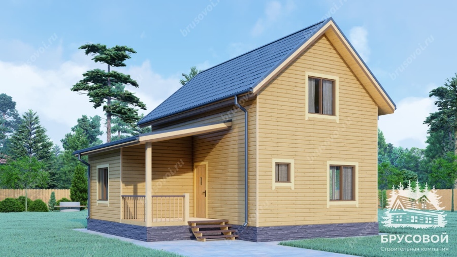 Главный вид проект БРУСОВОЙ №-126