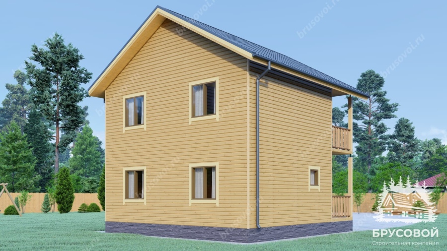 Четвертый вид проект БРУСОВОЙ №-128