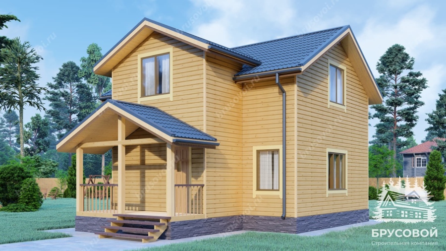 Главный вид проект БРУСОВОЙ №-129