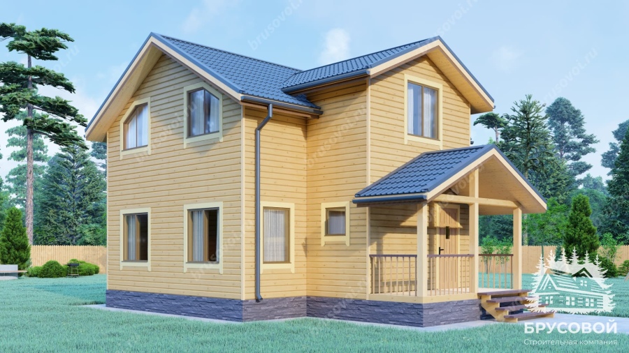 Четвертый вид проект БРУСОВОЙ №-129