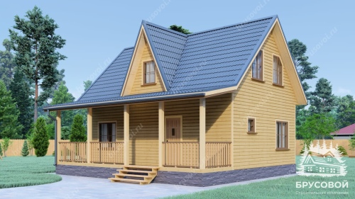 Проект дома из бруса 8х9, площадью 115 м2