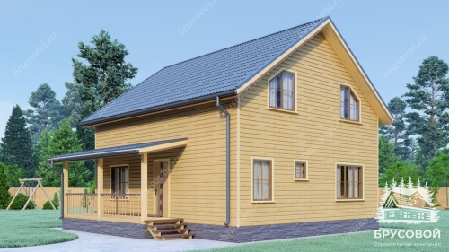 Проект дома из бруса 8х9, площадью 139 м2