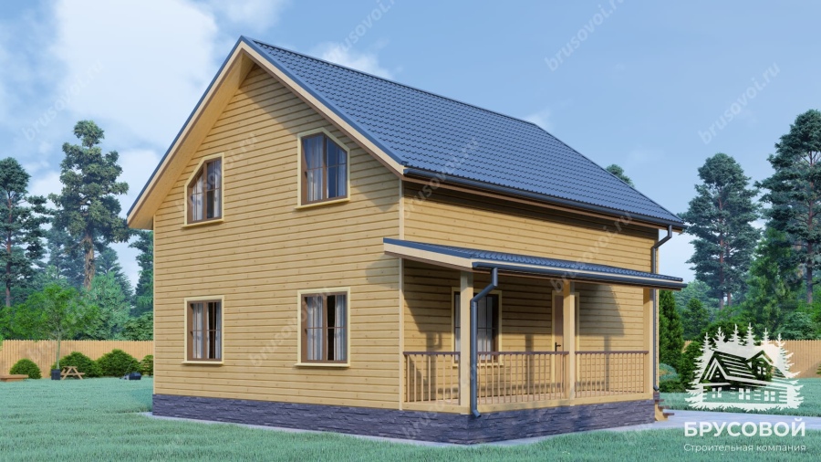 Четвертый вид проект БРУСОВОЙ №-132