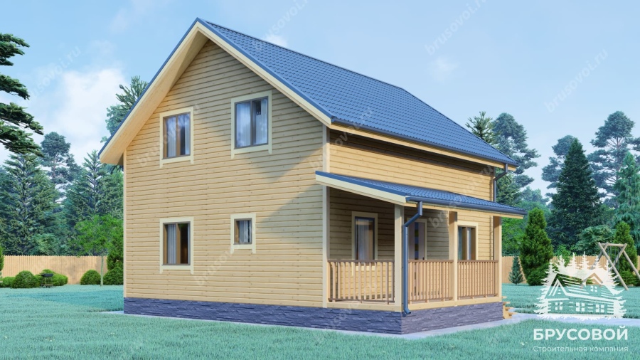 Четвертый вид проект БРУСОВОЙ №-133