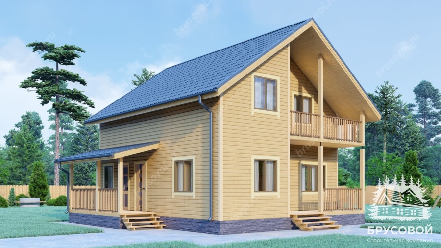 Четвертый вид проект БРУСОВОЙ №-134