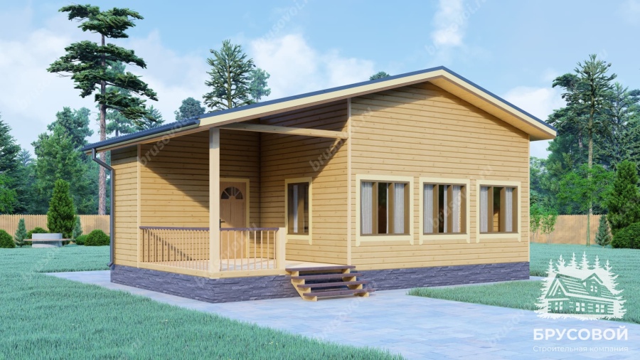 Главный вид проект БРУСОВОЙ №-135