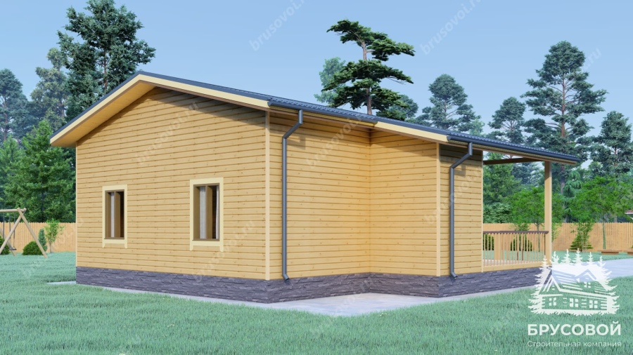 Четвертый вид проект БРУСОВОЙ №-135