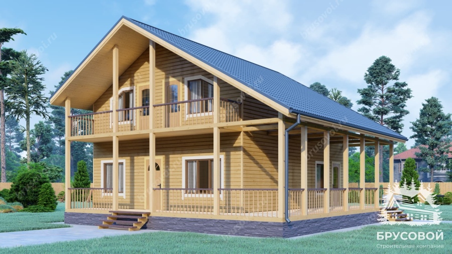 Главный вид проект БРУСОВОЙ №-136