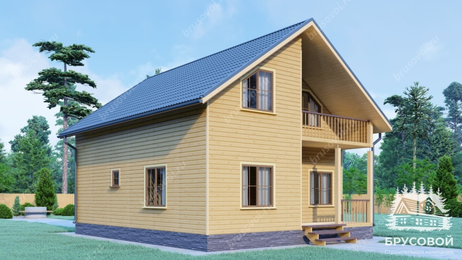 Четвертый вид проект БРУСОВОЙ №-141