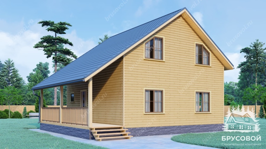 Главный вид проект БРУСОВОЙ №-142