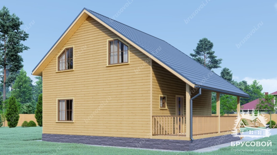 Четвертый вид проект БРУСОВОЙ №-142