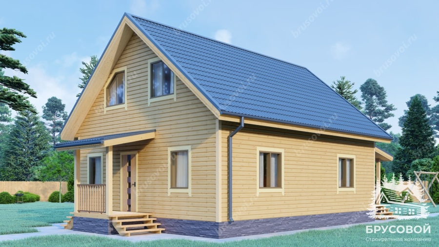 Четвертый вид проект БРУСОВОЙ №-144