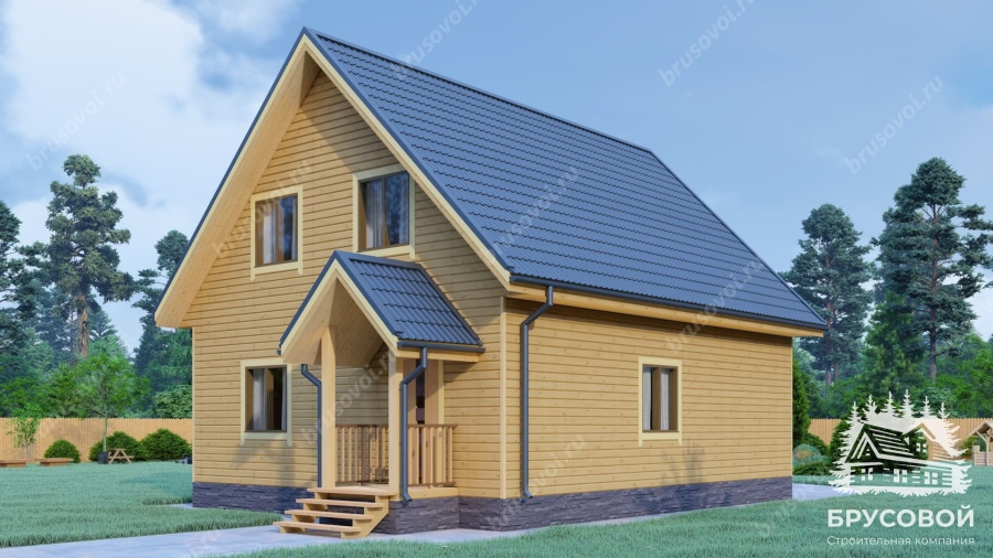 Четвертый вид проект БРУСОВОЙ №-145