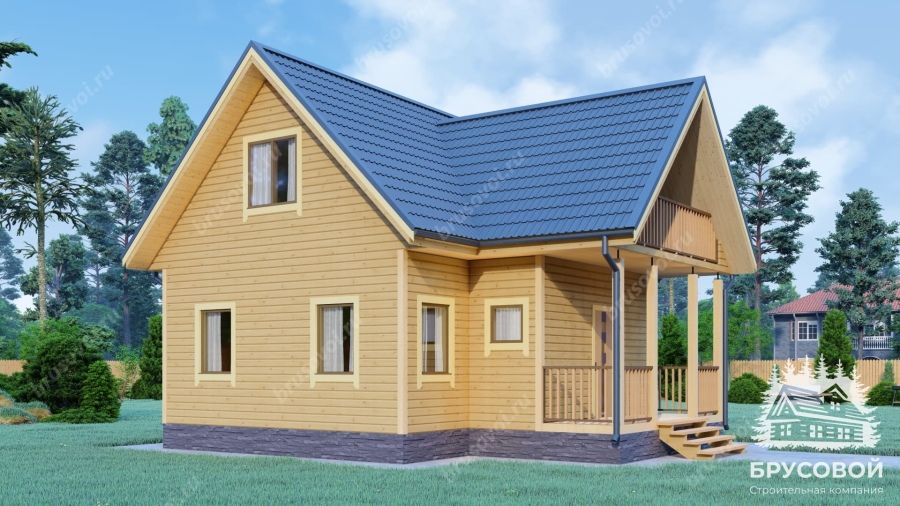 Главный вид проект БРУСОВОЙ №-152