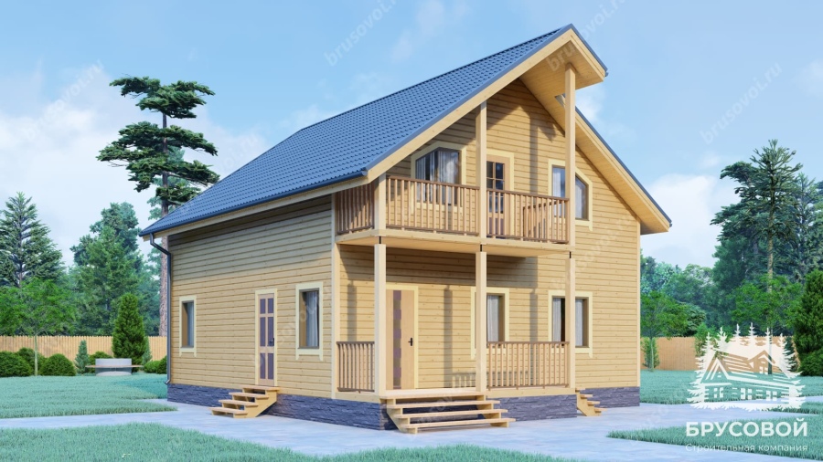 Главный вид проект БРУСОВОЙ №-155