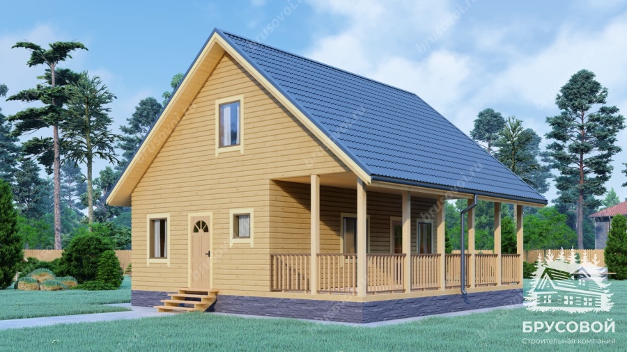 Главный вид проект БРУСОВОЙ №-158