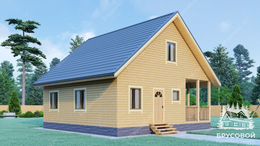 Четвертый вид проект БРУСОВОЙ №-158