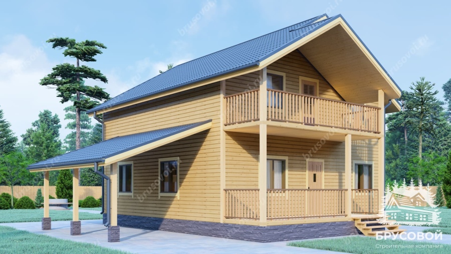 Главный вид проект БРУСОВОЙ №-159