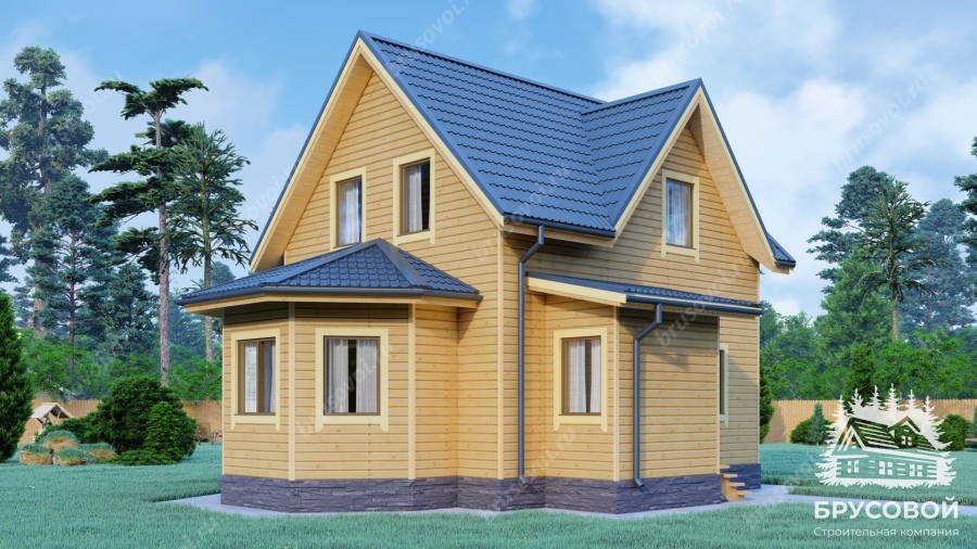 Четвертый вид проект БРУСОВОЙ №-160