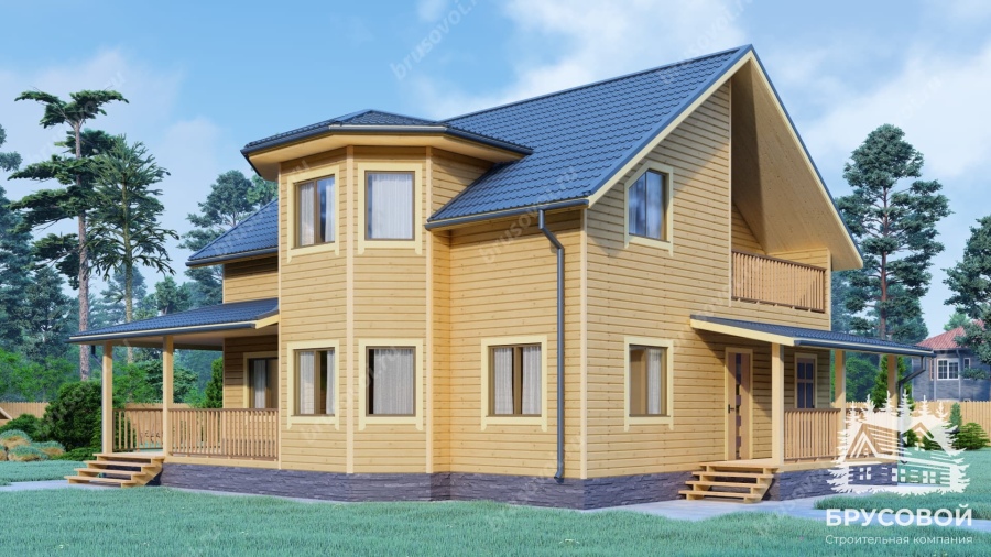 Главный вид проект БРУСОВОЙ №-164