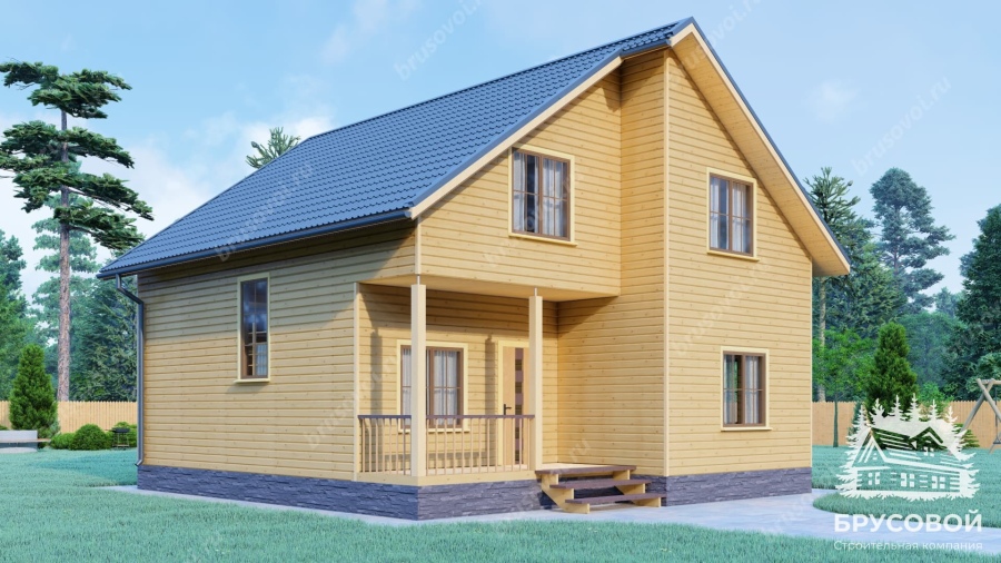 Главный вид проект БРУСОВОЙ №-165