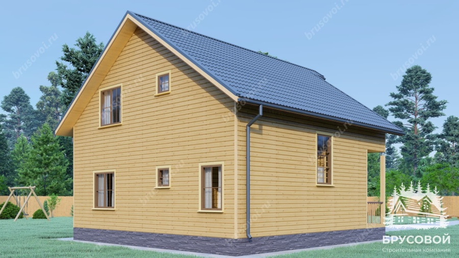 Четвертый вид проект БРУСОВОЙ №-165