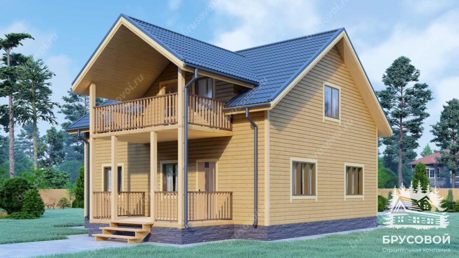 Главный вид проект БРУСОВОЙ №-166