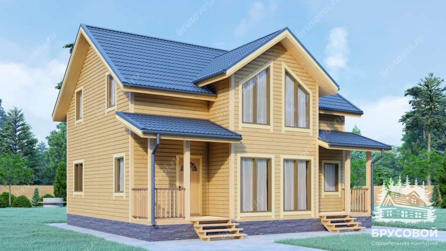 Четвертый вид проект БРУСОВОЙ №-167