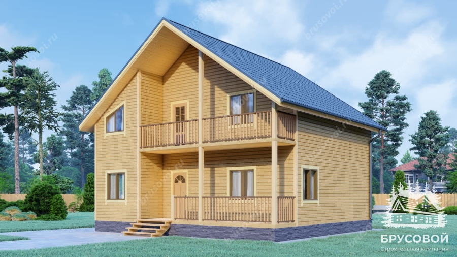 Главный вид проект БРУСОВОЙ №-168
